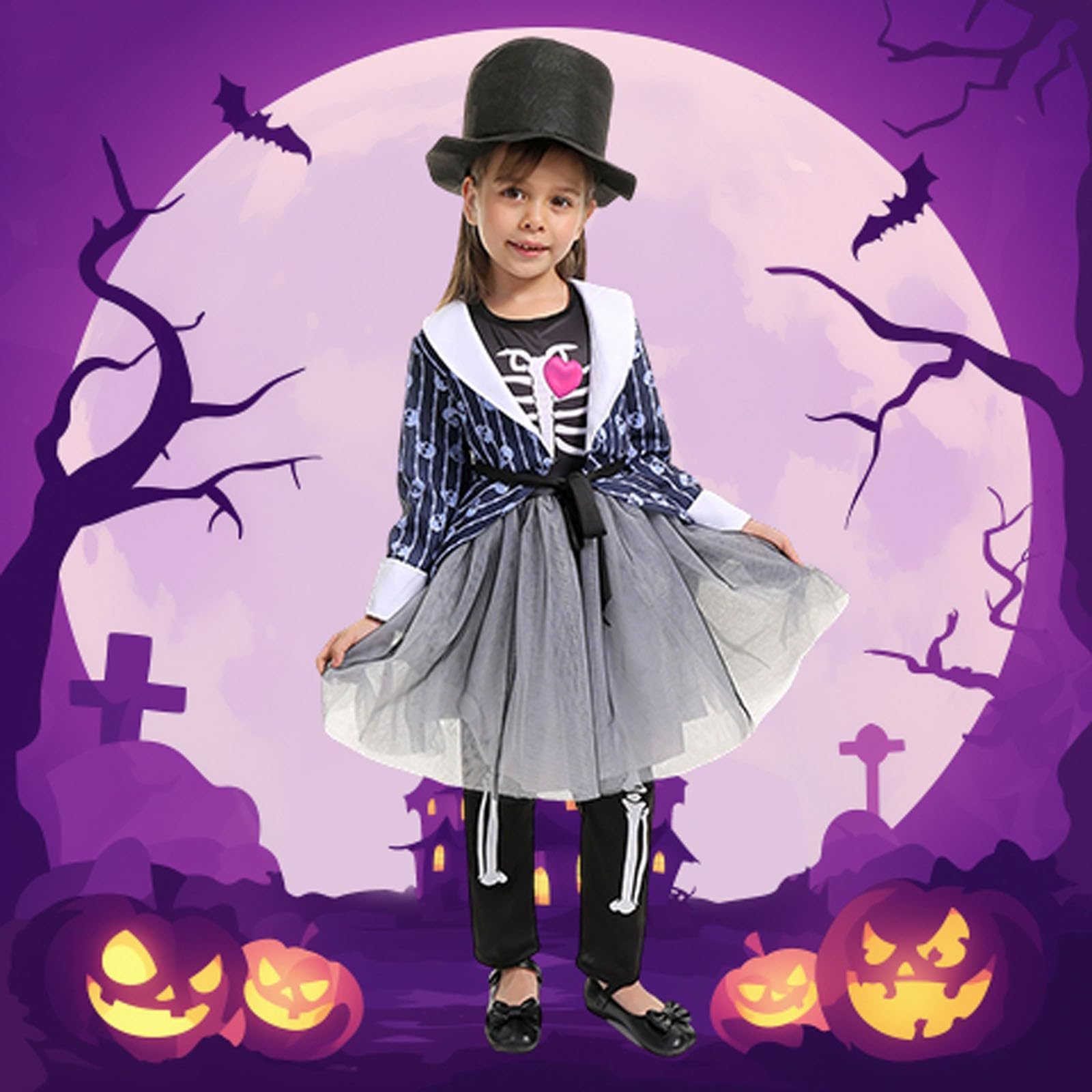 Halloween KostüM Kinder -Cosplay- für Freizeitkleidung ideale Ergänzung mit Jeans detailreiche Größentabelle enthalten perfekt für markante Outfits in jeder Jahreszeit