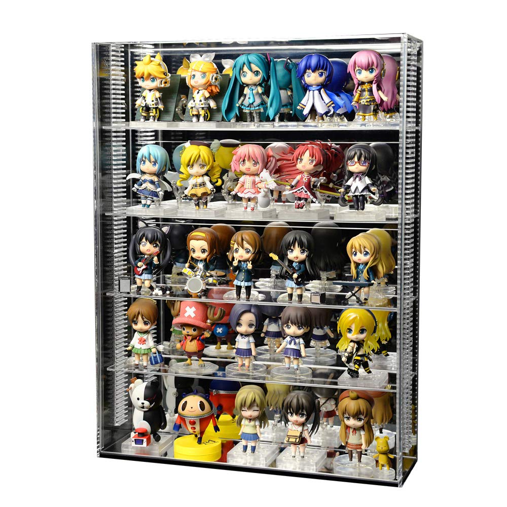 アクリルショーケース　棚板仕様 Amazon.co.jp: アクリルコレクションケース クリア 棚板4枚付