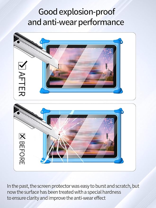 Protector de Pantalla UYRUREL para zcobro Kids Tablet 7 pulgadas, 2 Paquetes miniatura 3