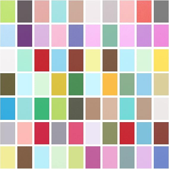 Kingdder 70 Pcs Solid Color Jelly Fabric Quilting Strips, 2.55 Inch Precut Cotton Patchwork Roll Cotton Quilting Fabric Bundle for Quilters and Sewing DIY Crafts