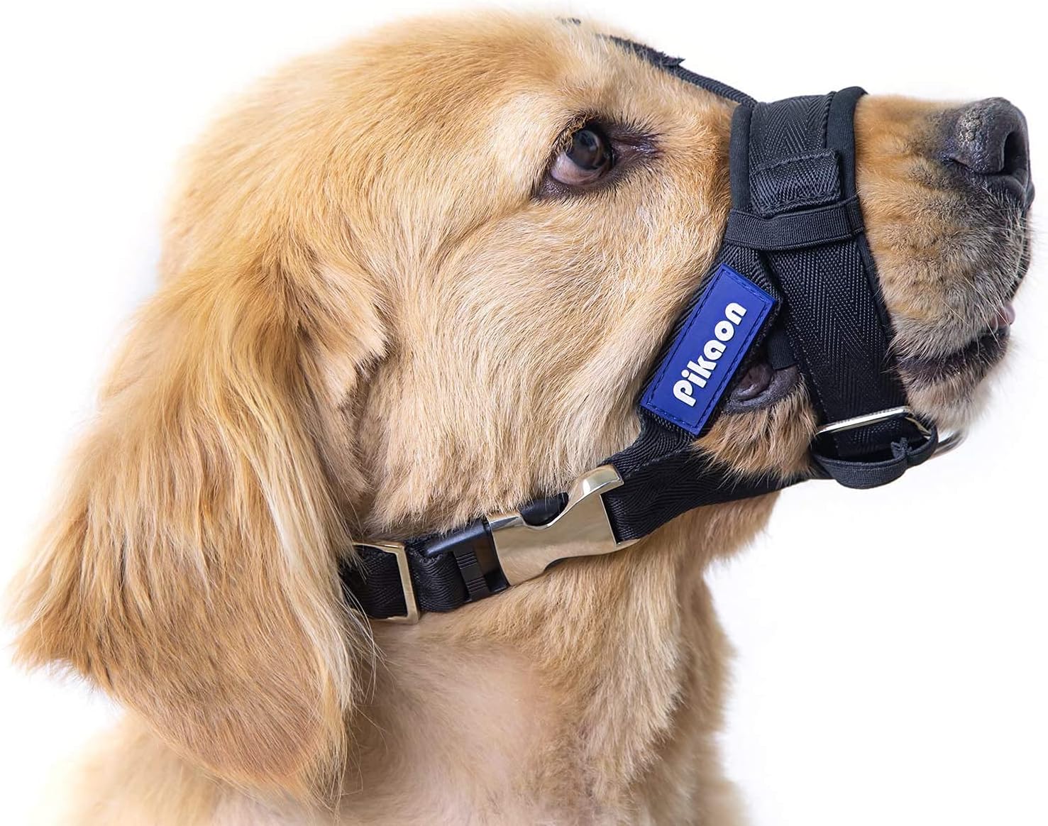 Dog Muzzle for Medium Large Dogs, Soft Nylon Muzzle, Adjustable Straps