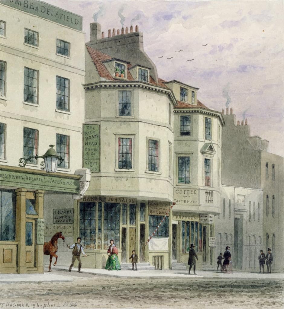 Affiche The Boars Head Inn par Hosmer Shepherd Impression sur Toile 60x90cm