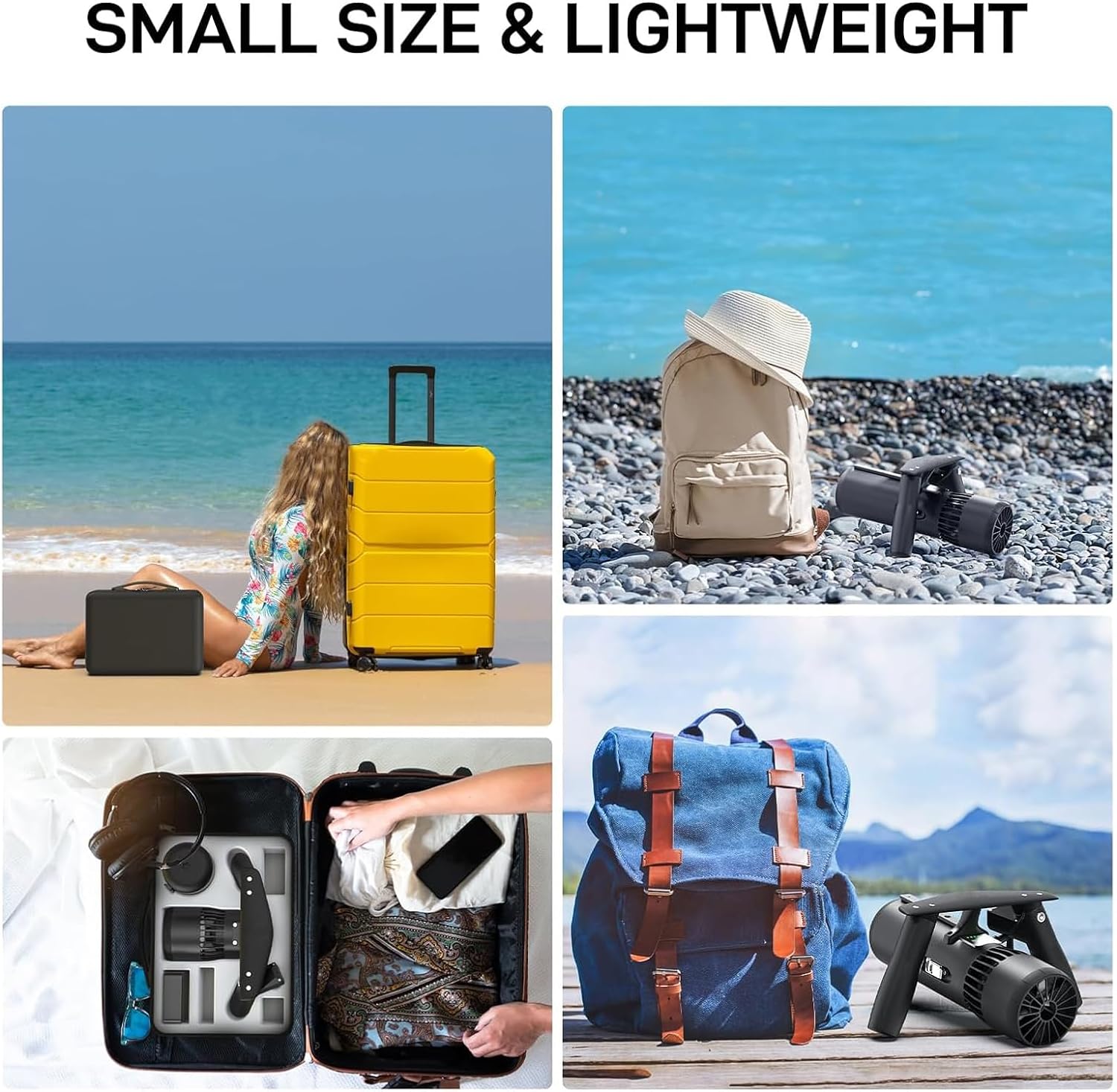 Underwater scooter, portable underwater propulsion device, with bracket for transport cameras, depth of 40 m, 3 -speed adjustments for snorkeling, free diving, underwater diving 4 71idchFm3jL. AC SL1500