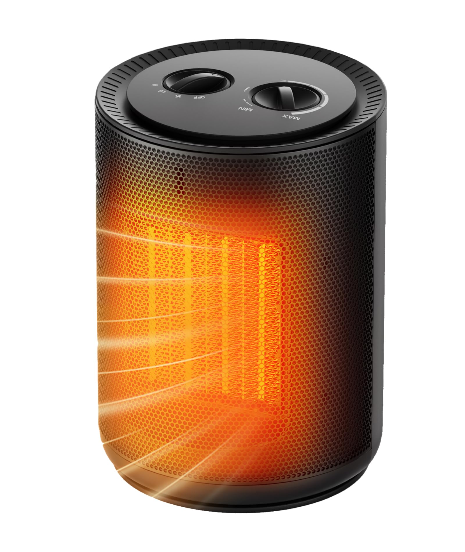 COWSAR Space Heater 1500W Portable Electric Heaters with Thermostat Overheat and Tip-Over Protection Safe Quiet Room Heater Small
