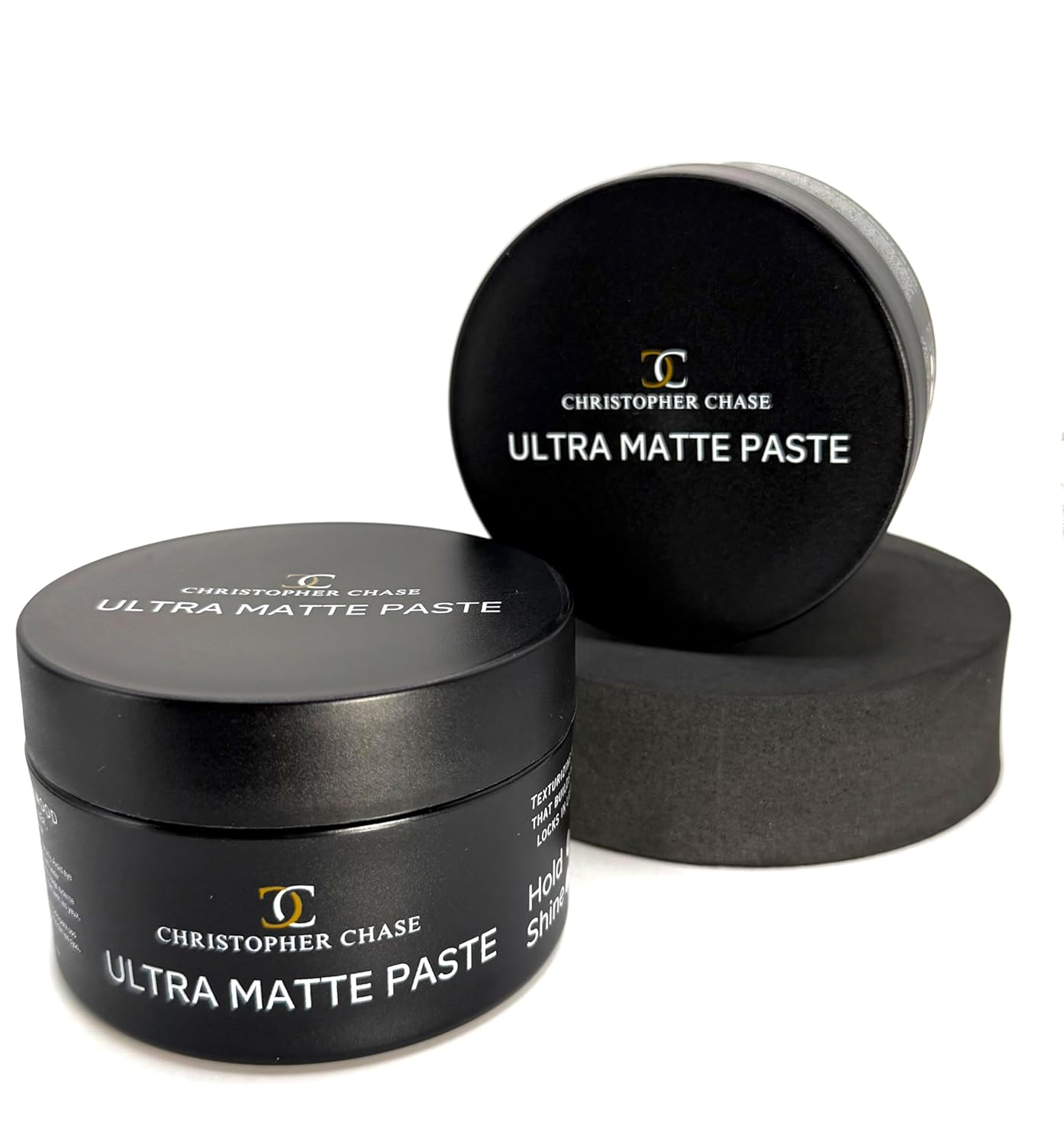 Ultra Matte Hair Paste for Men - Strong Hold, Natural Texture, No Shine, Ultra Thickening Clay, 3.0 oz