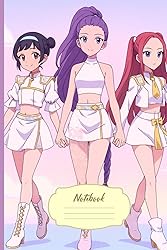 Composition Notebook: 6x9in | Girly Anime K-Pop Inspired Music Lover Fanart Journal for kids, Teens, Back to School