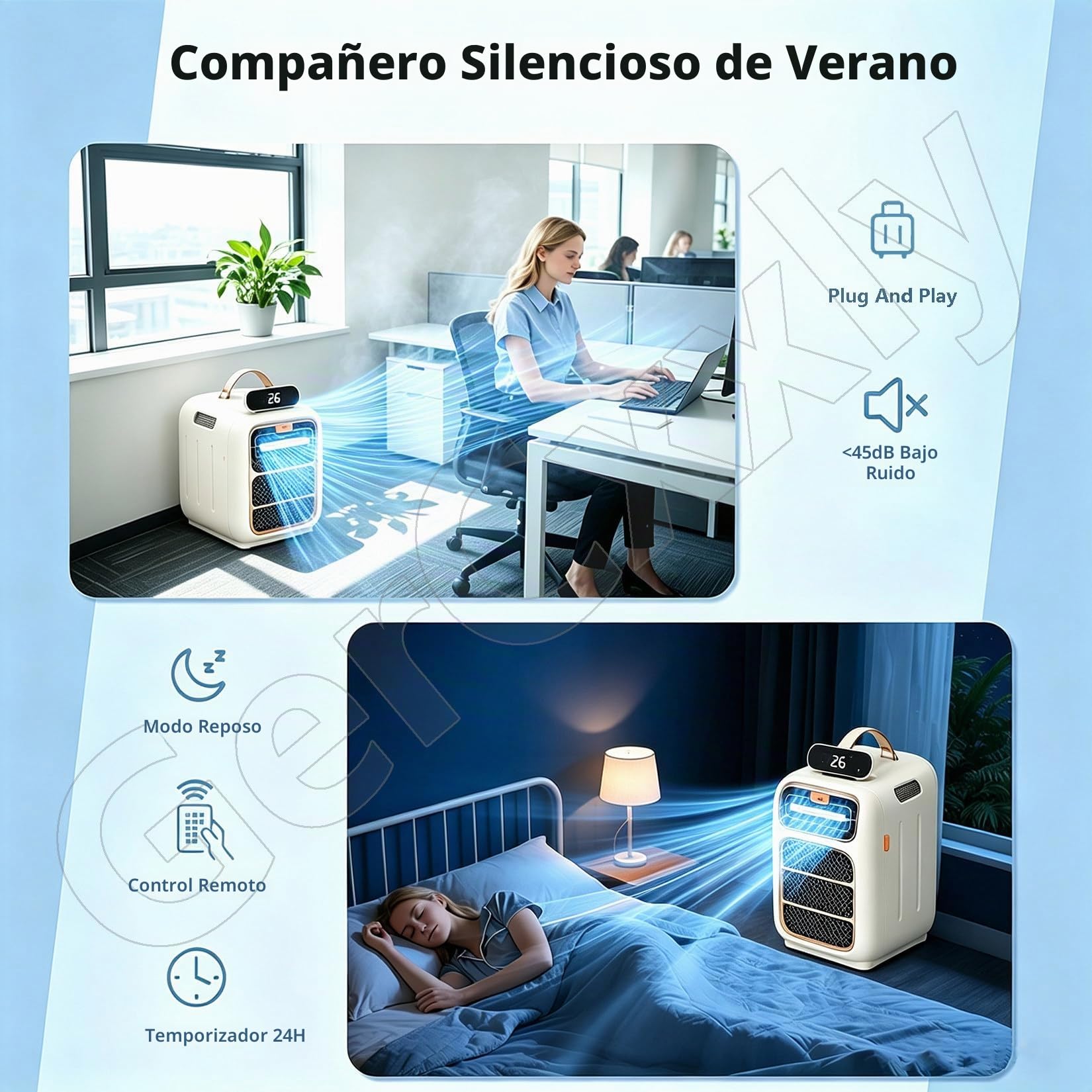 Aire Acondicionado Portatil para Caravana y Camping,4800 BTU SingleCool