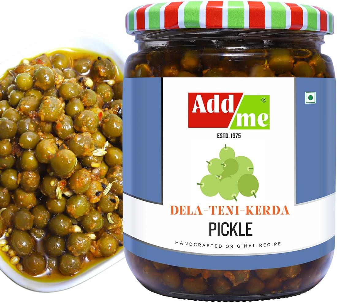 Teet dela ker Achar 500 gm Pack Glass Jar Rajasthani tenti Pickles, kacche kair ka achar, Spicy Tangy Natural Achaar, Teet Dela Achar, Premium Handmade Ker Pickle