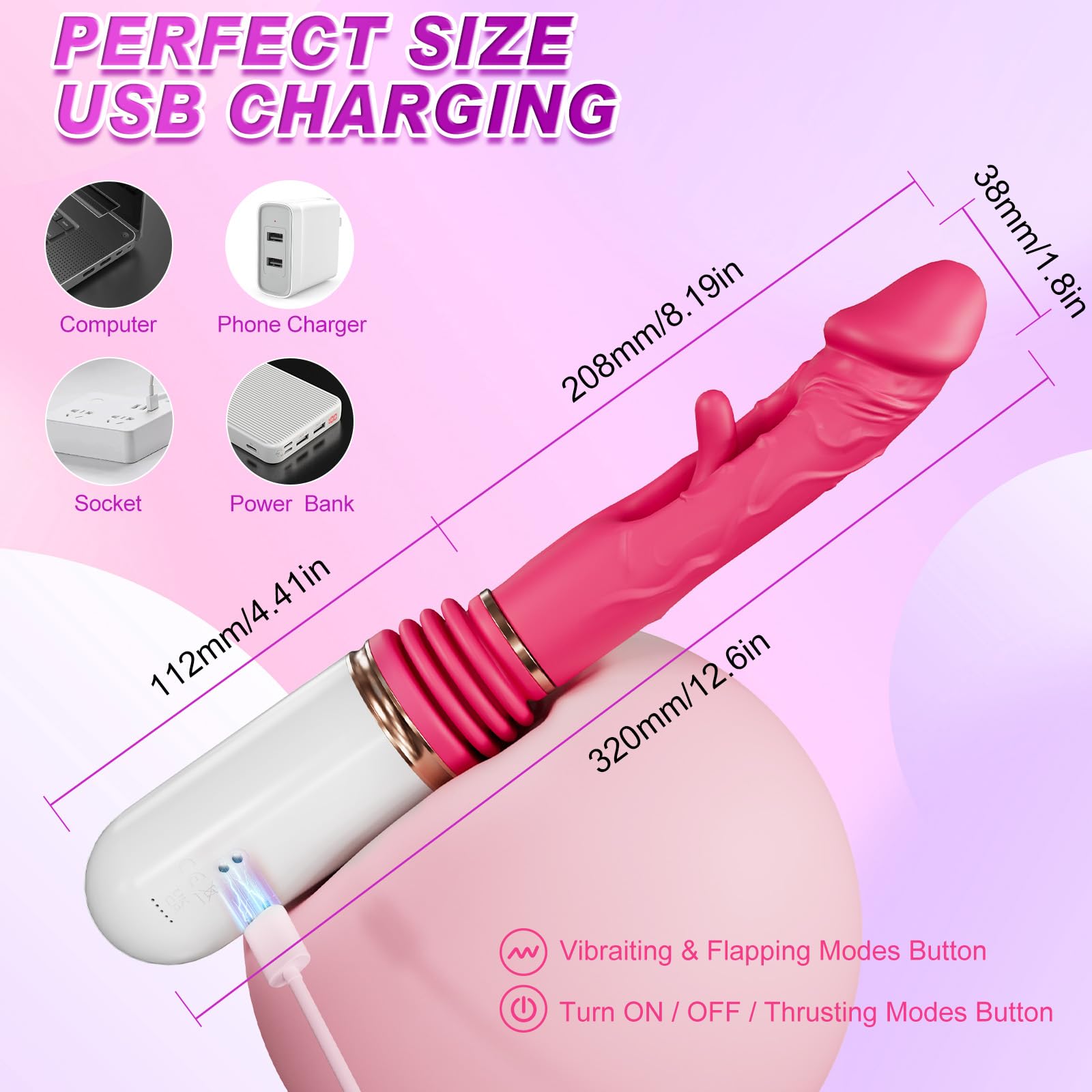 Sex Machine - Thrusting Dildo