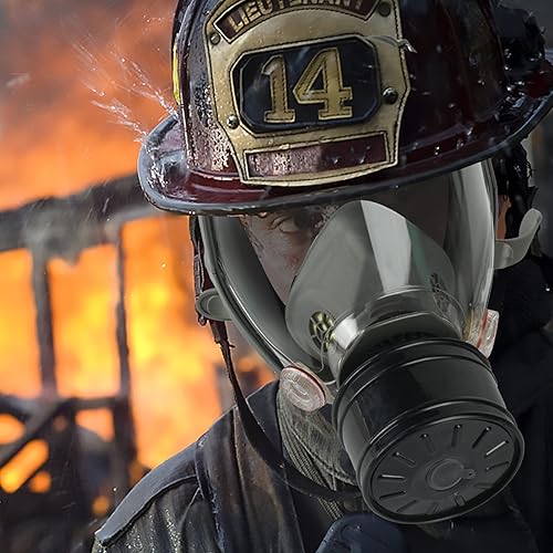 Miniatura 7 de Filtros de máscara de gas de 1.575 in, filtro de máscara de gas único para máscara de gas, filtro de carbón activado de 1.575 in contra vapores,