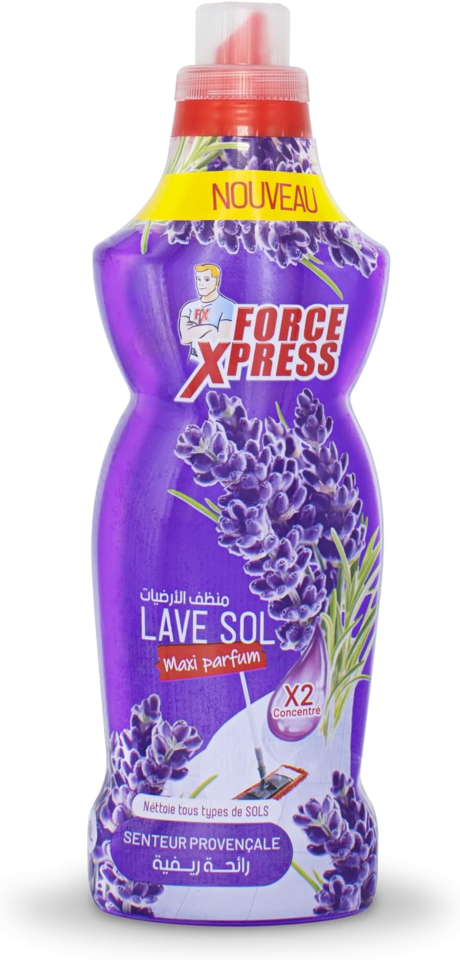 Floor Cleaner 1L – Multi-Surface Liquid Cleaner for Ceramic, Marble, Vinyl & Parquet Floors | Long-Lasting Fresh Fragrance | Deep Cleaning Formula (SENTEUR PROVENçALE)