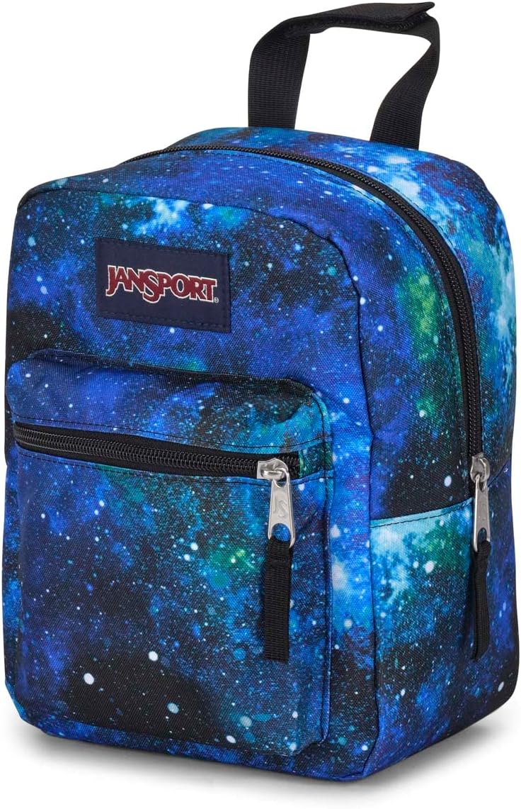 JanSport Big Break Insulated Lunch Bag - Small Soft-Sided Cooler Ideal for Class, Work, or Meal Prep, Cyberspace Galaxy
