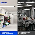 Barrina BS84 LED Magasiner les lumières pour l'atelier 4FT, 84W, 10000LM, 5000K Installation de lumière pour garage, sous-sol, suspension ou montage à glissière, ETL, 4 Boîtes