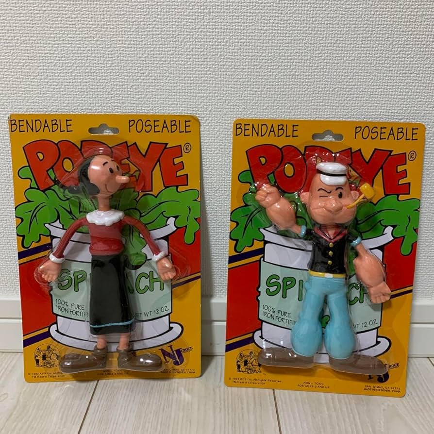 レトロ　ビンテージ　ポパイ＆オリーブ　フィギュア　人形　希少　レア　当時物 Amazon.co.jp: ヴィンテージポパイ&オリーブ フィギュア : おもちゃ