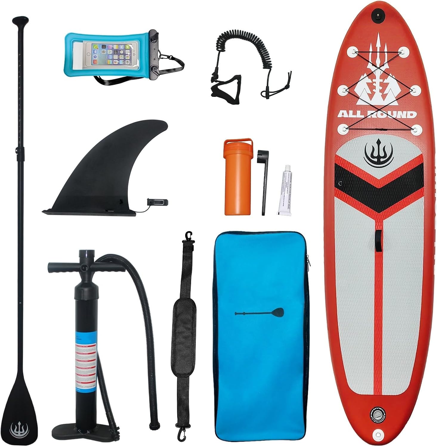 10'6" Inflatable Stand Up Paddle Board with Complete Accessories - Premium Quality, Lightweight, Portable, Ideal for All Water Activities and Skill Levels