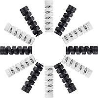 Vista 9 de Jetec 12 protectores de cable de carga en espiral de silicona para cables micro USB, protector de ratón, apto para teléfonos celulares, computadoras