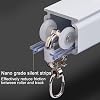 ceiling rail for 1 m - 6 m curtain rail aluminum white curtain rail with quiet rollers robust curtain rod for room divider (color: ceiling mounted size: 1.8 m (2 x 90 cm)
