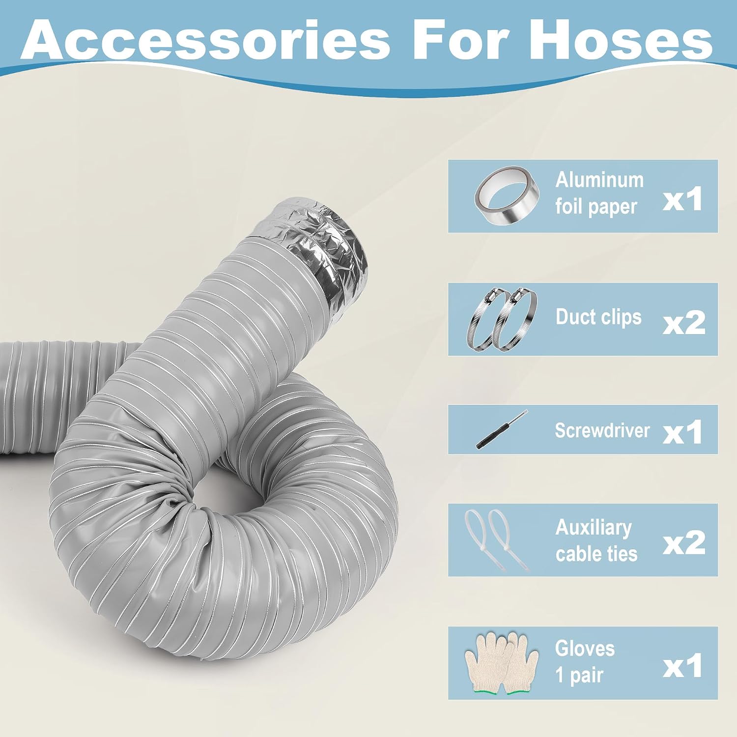 1.5in Automotive Air Intake Hose, Length 6.6ft, Silicone Duct for Car, Gray