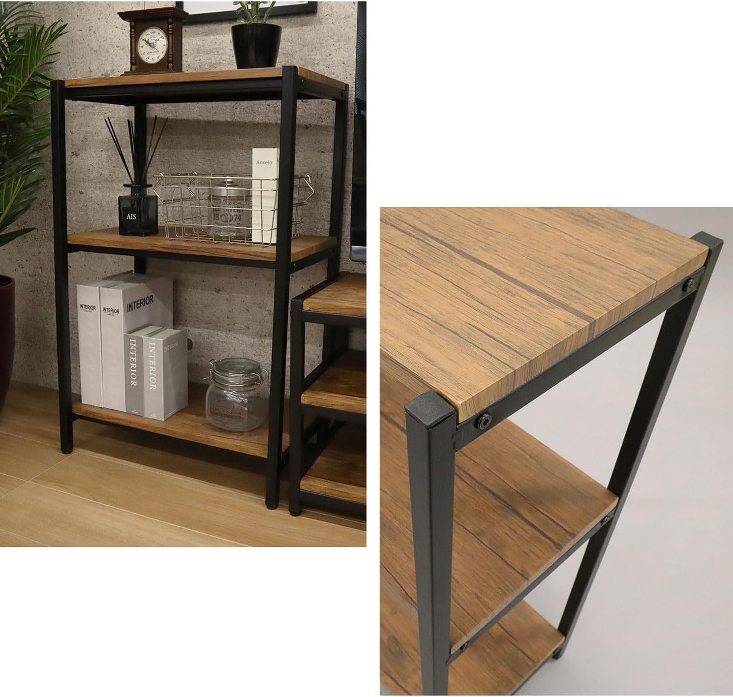 AIS Bronx ABX-100 BR 3-Tier Rack, Height 30.5 inches (77.5 cm), Brown