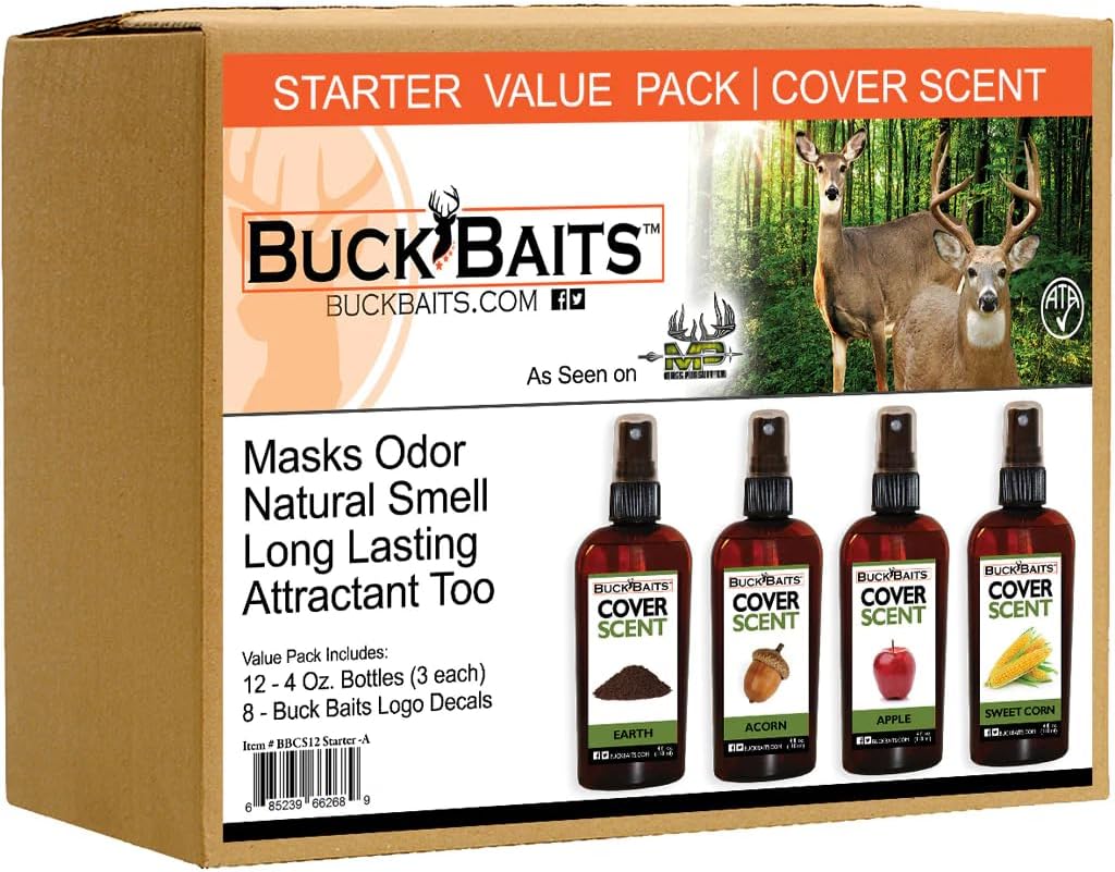 Buck Bait Cover Scent Start Kit Earth/Acorn/Apple/Corn 3 ea.