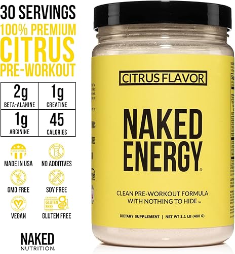 Miniatura 2 de NAKED Paquete energizante vegano Nutrición energética cítrica Super Greens Powder Organic Greens Suplemento de verduras