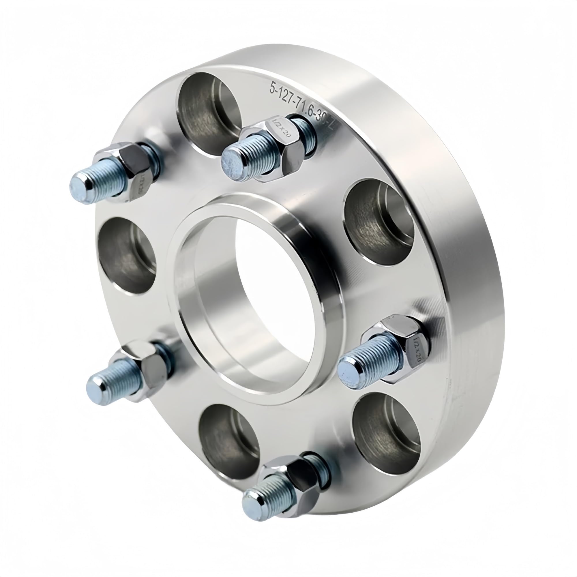 Distanziale ruota forgiato Adattatore distanziale ruota 5 alette per OPEL per Astra Ampera-E per Mokka Cascada Crossland X(2PCS 15mm Silver)