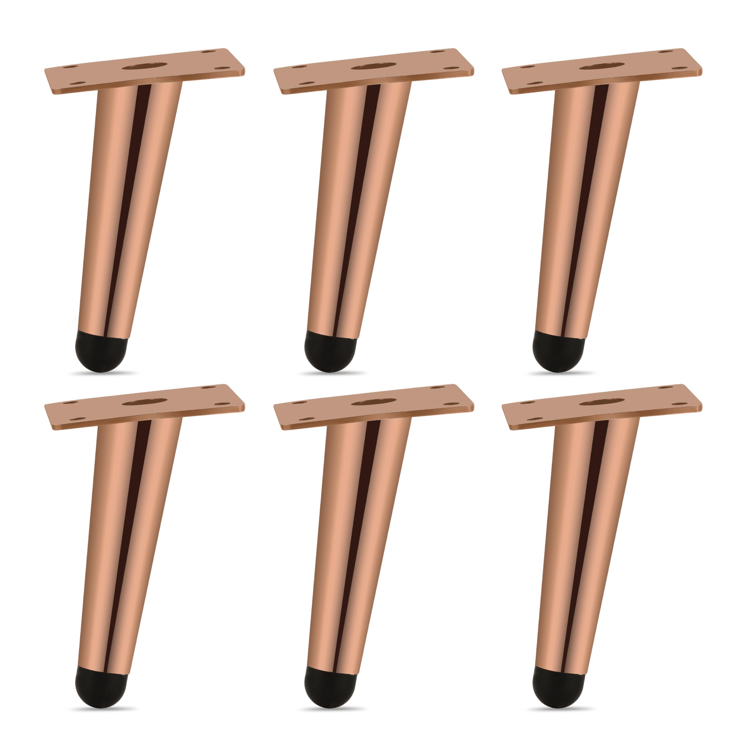 Plantex 4 Inch Sofa Legs for Bed Furniture/Sofa Legs for Table/Sofa Support Legs with Rubber Grip (Rose Gold, 6 Pcs) (B0C1KBJWPB) Amazon Price History, Amazon Price Tracker