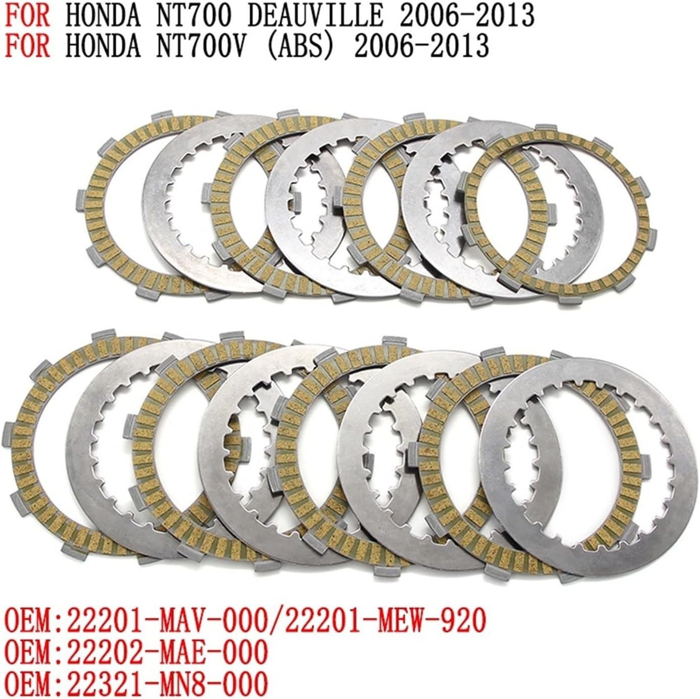 part ZX-12R ZX1200-A1H 2000 オートバイクラッチフリクションディスク