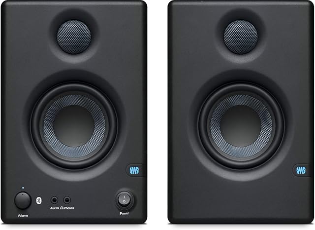 PreSonus Eris E3.5 BT, 3.5 Inch, 2-way, High-Definition Multimedia Studio Monitors with Bluetooth (Pair)