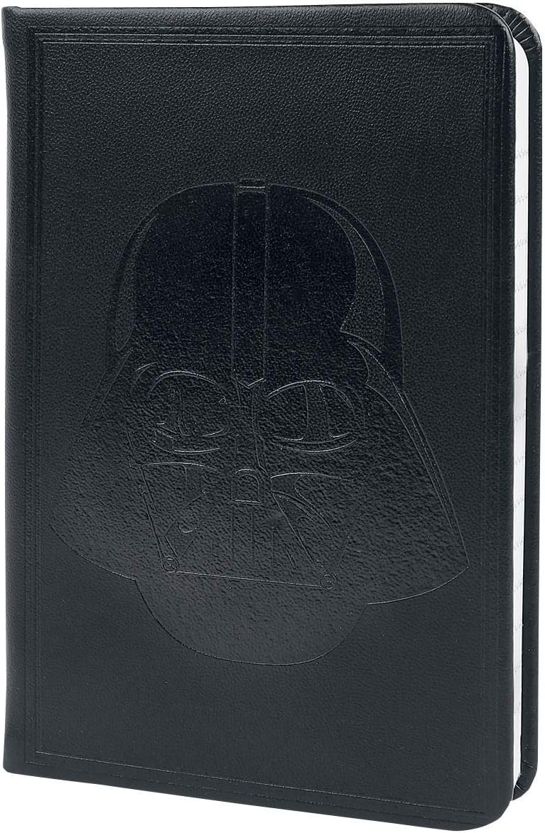 Star Wars Embossed Darth Vader & Tie Fighter Lined A6 Notebook – Black