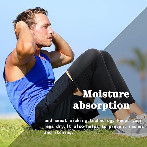 Miniatura 4 de Skylety Manga de compresión para piernas de longitud completa, mangas deportivas para ciclismo para hombres y mujeres, correr, baloncesto