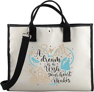 BDPWSS Fairy Tales Tote Bag Magical Kingdom Gift A Dream Is a Wish Your Heart Makes Fairy Princess Vacation Trip Gift
