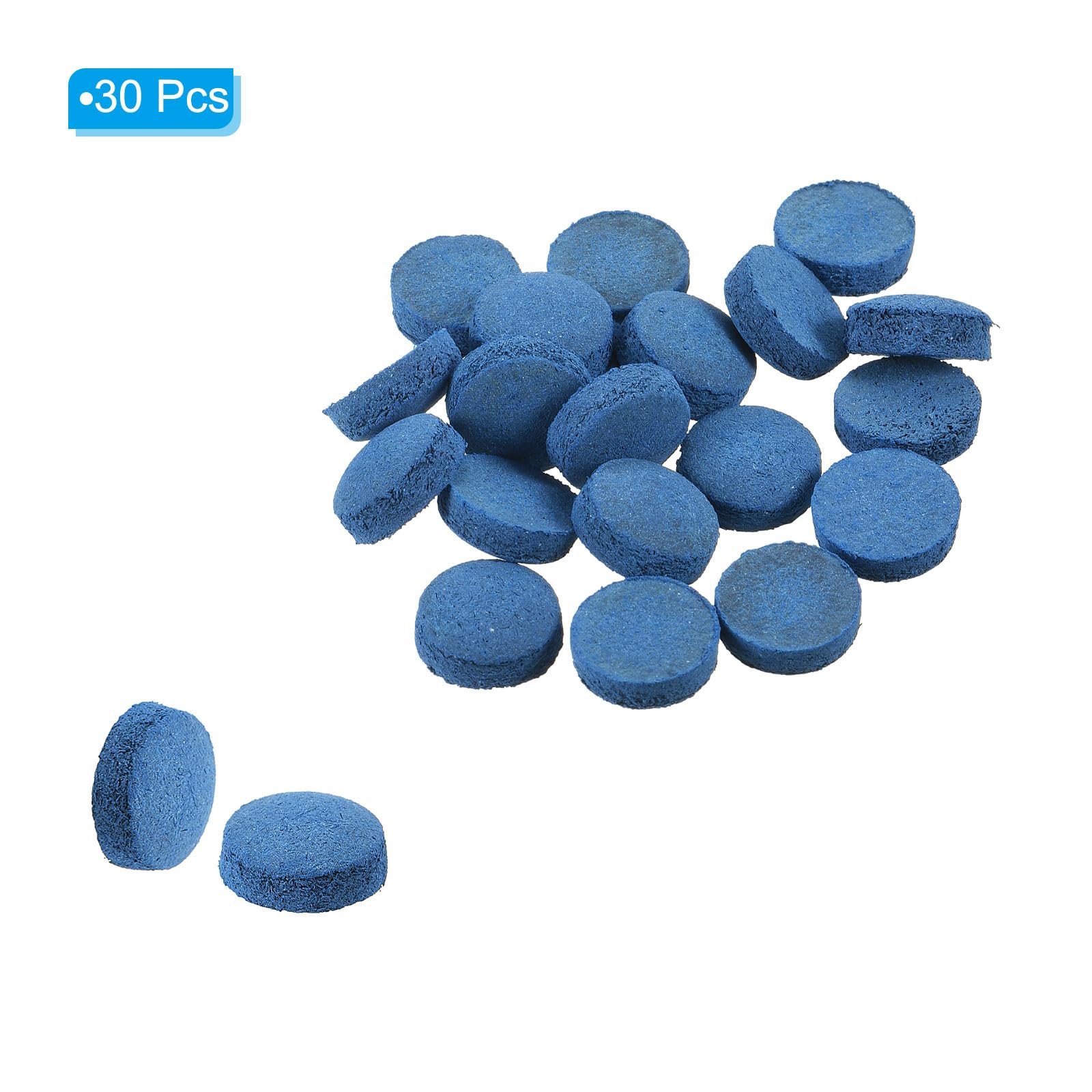 PATIKIL 11mm Pool Cue Tips, 30 Pack Pool Billiard Cue Tips Pool Stick Replacement Tips Pool Stick Tips Snooker Cue Tips, Blue - Image 3