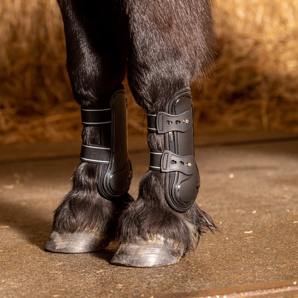 NETPROSHOP Neopren Gamaschen Beinschützer schwarz Größe Shetty (2 Stück), Groesse:Shetty, Farbe:Schwarz