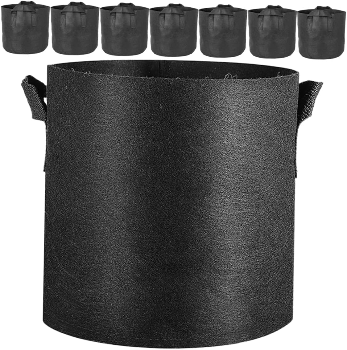 balacoo 32pcs Plant Grow Bags Non-Woven Heavy Duty Water Absorbent for Vegetable Garden Use