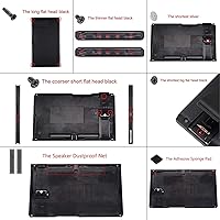Vista 7 de eXtremeRate - Placa trasera para Nintendo Switch Console, NS Joycon con carcasa de mando de mano con botones de juego completo, carcasa de repuesto