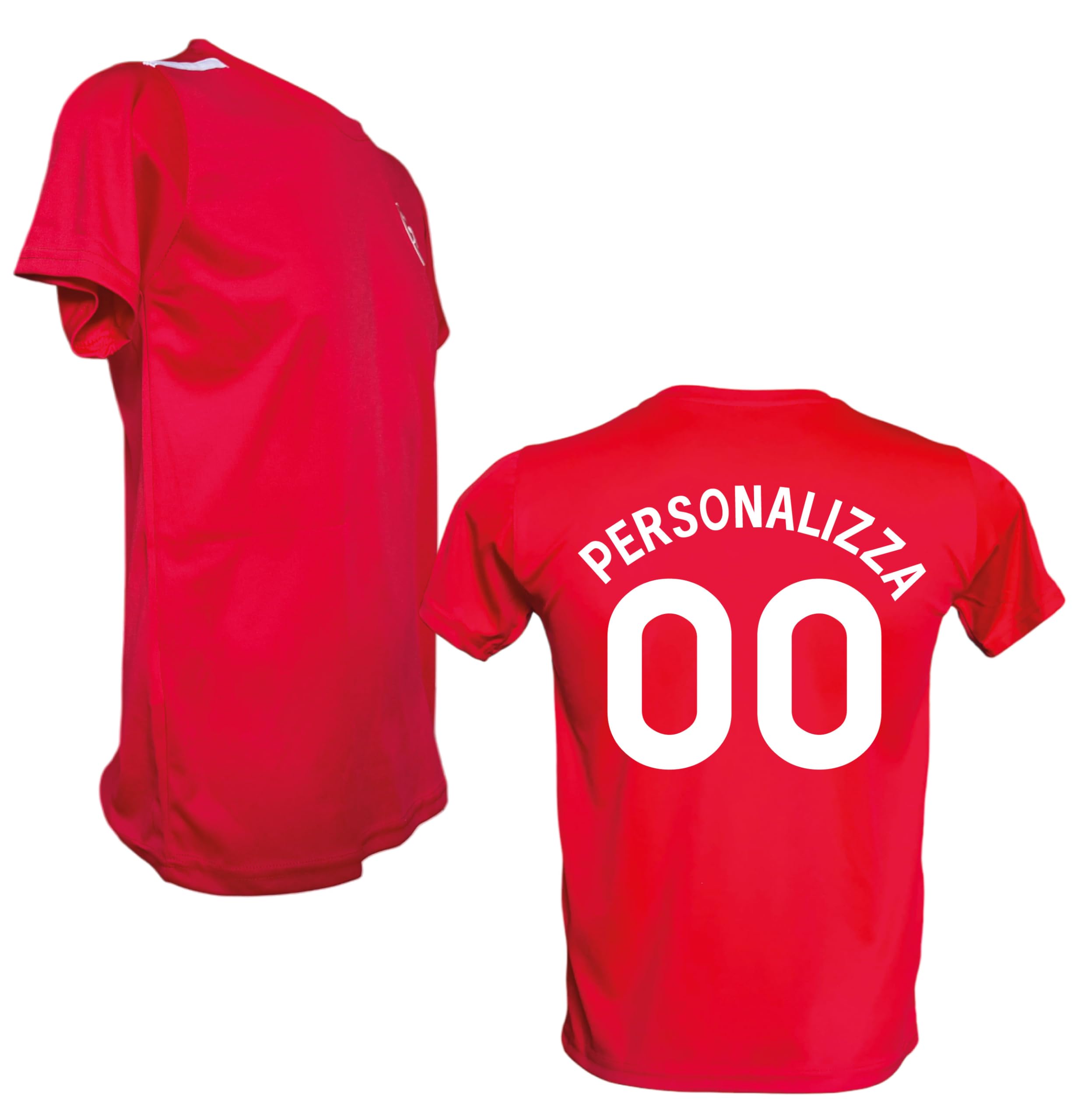 Maglia da Calcio da Personalizzare AR*Sen*al, T-Shirt Rossa per Veri Tifosi, Divisa Sportiva da Adulto Ragazzo e Bambino