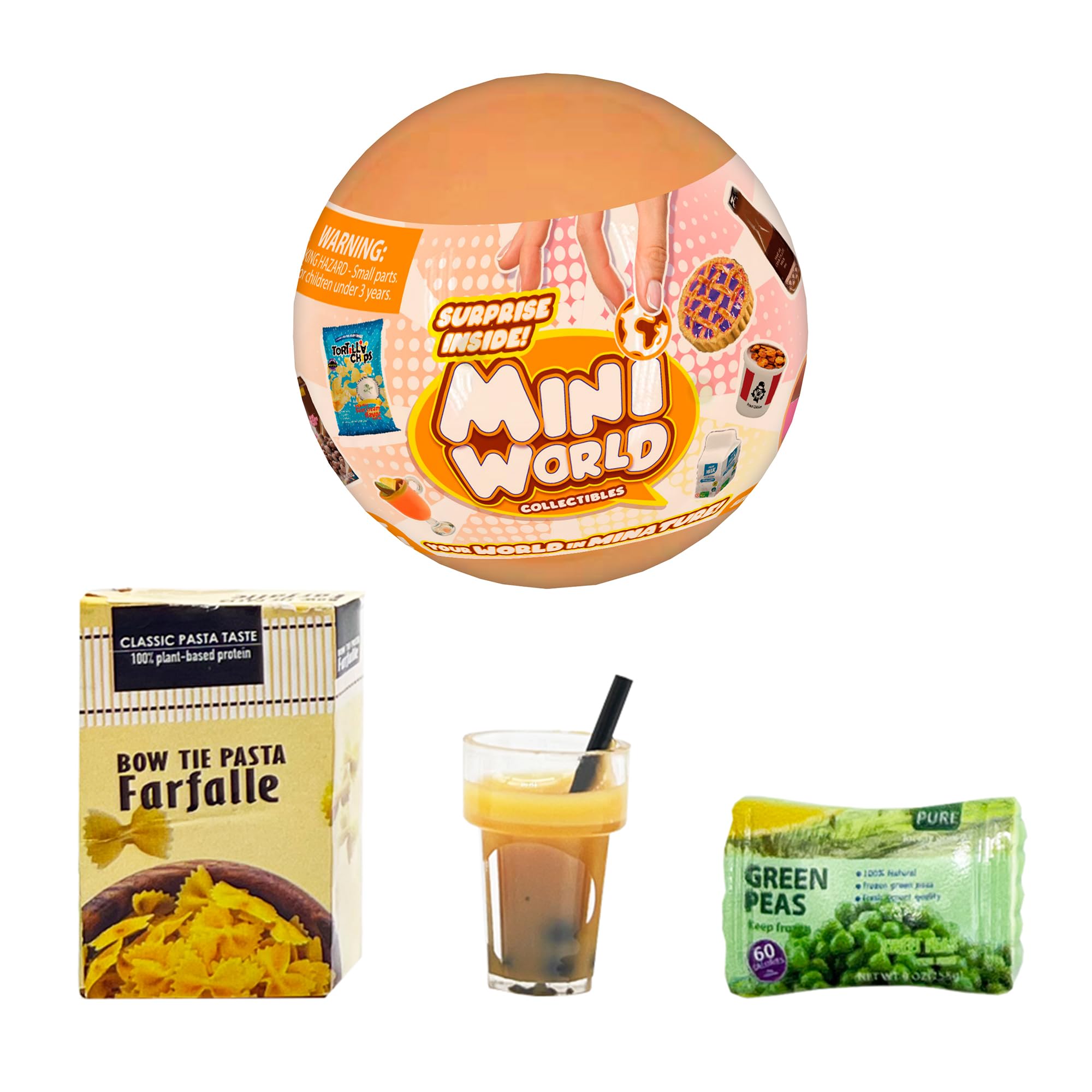 Bizak Mini World Kit Essenziale, Capsule Sorpresa con Mini Collezionismo, Cibo e Conserve, 72 Articoli per Giocare e Collezionare, Bambini e Ragazze +6 Anni (64509001)