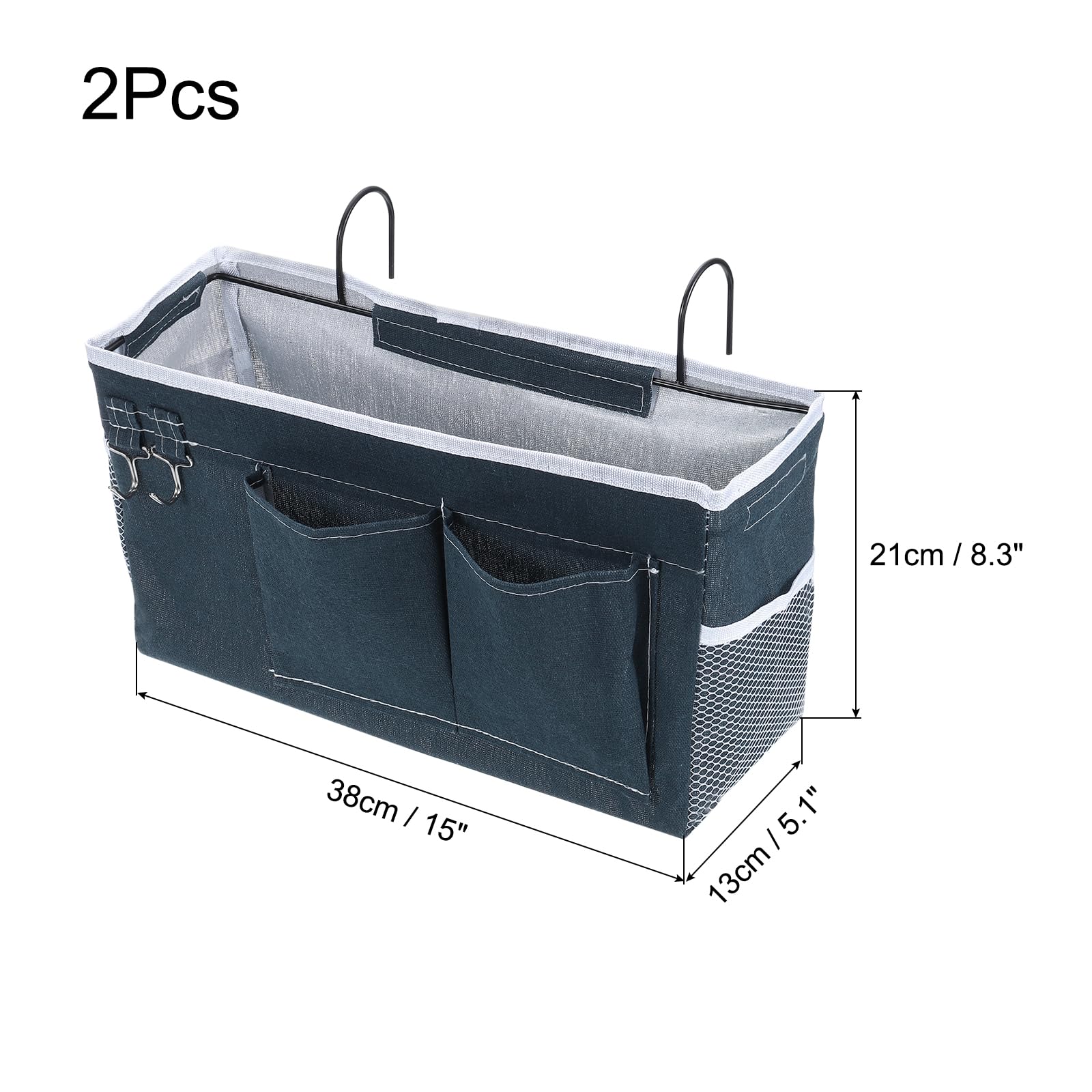 PATIKIL 2pcs Bedside Caddy - Image 2