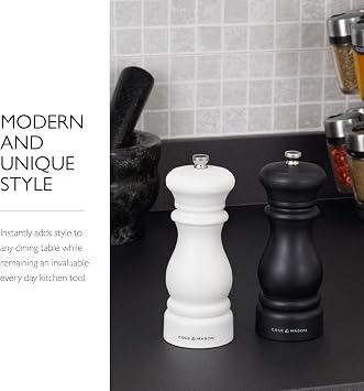 COLE & MASON Southwold Black and White Mill Gift Set, 1 EA