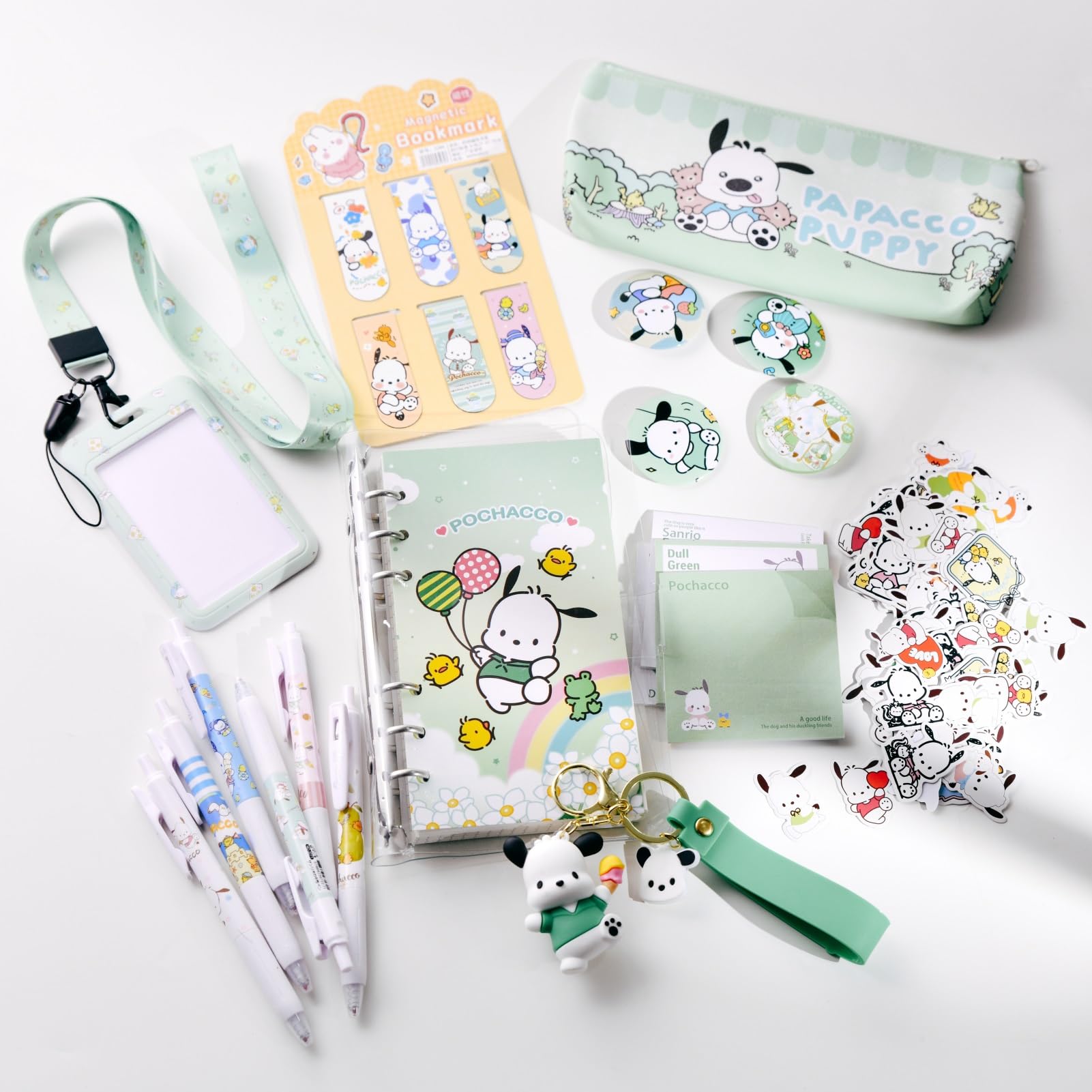 Kit Papeterie DIUKES Pour Filles 5-11 Ans - Trousse, Stylos, Autocollants, Badges - Cadeau Creative