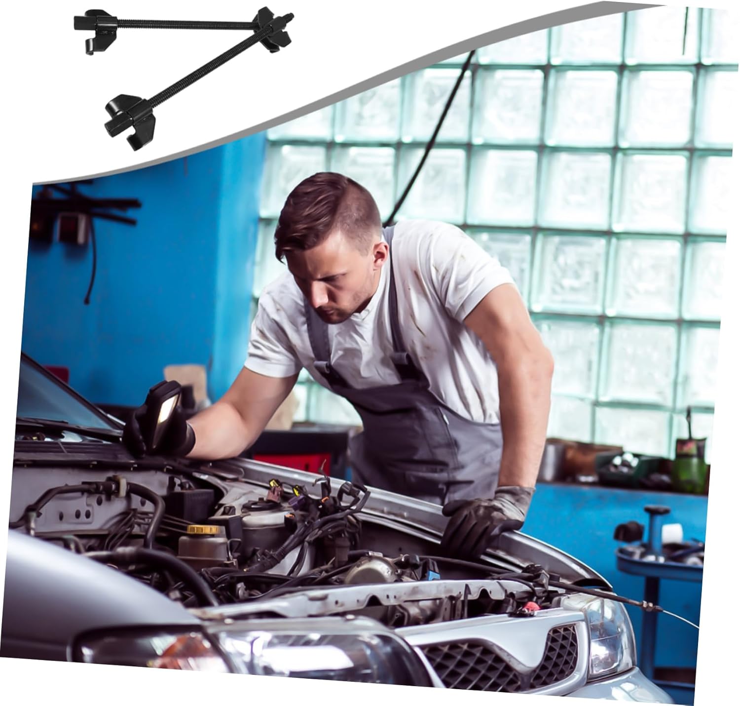 Strut Spring Compressor Tool for Coil Spring Removal Easy Automotive Suspension Tool Compact Design for Convenient Storage and Use