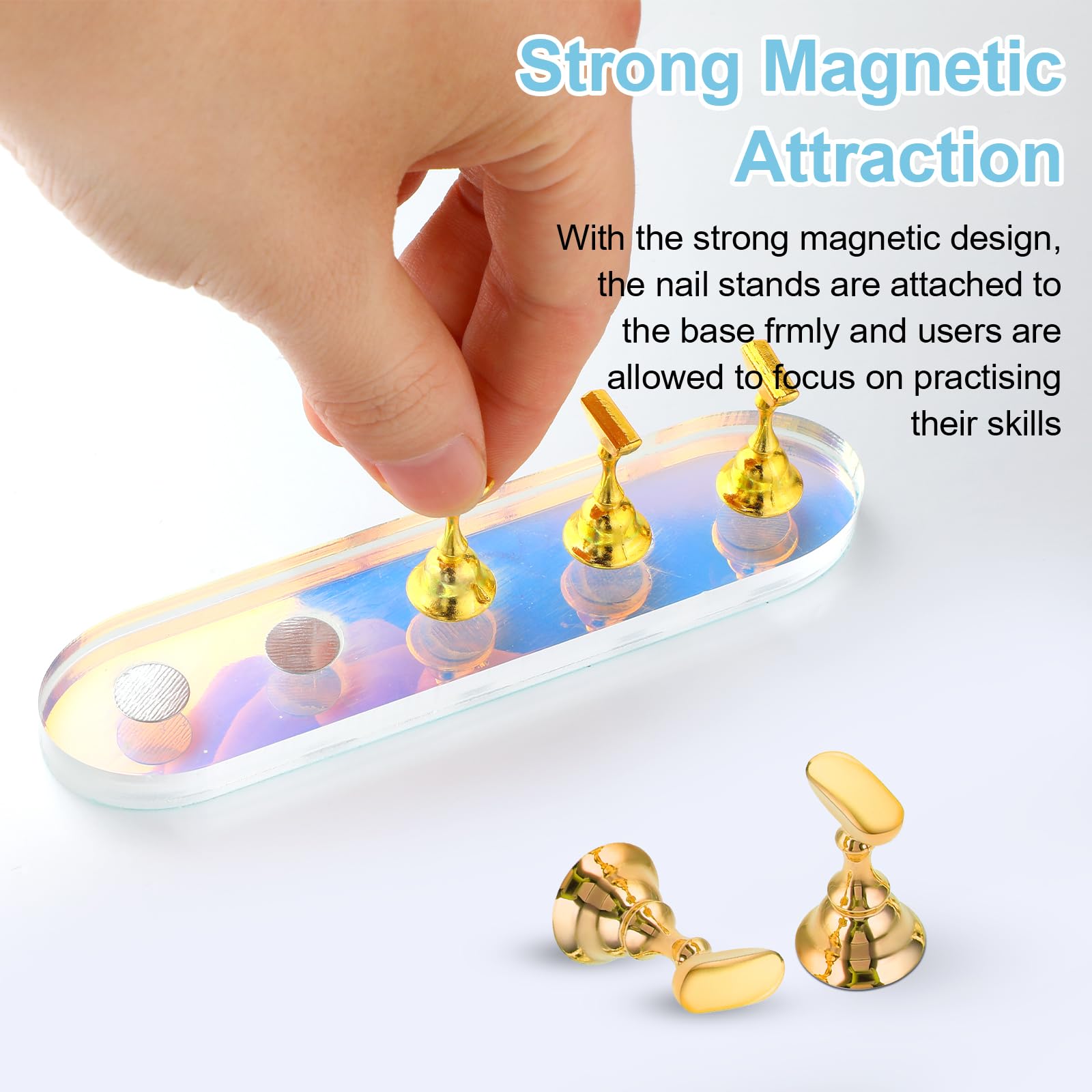 Nagelständer Mit Magnet Für Press-On-Nägel – Übungshalter & Display Für Nageldesigns
