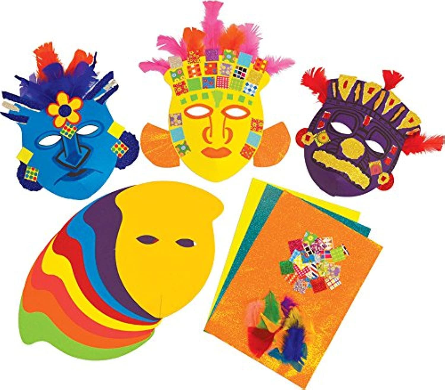 Springboard 25013 Make a Mayan Mask KS2 History Craft Activity (Pack of 30)