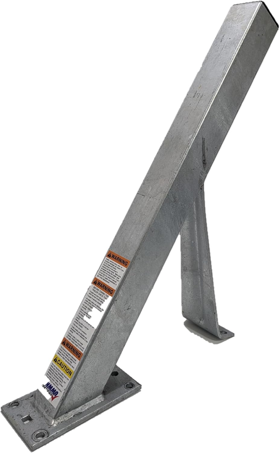 Boat Trailer 3x3 Winch Post with Support Brace 250-021780-10, Silver