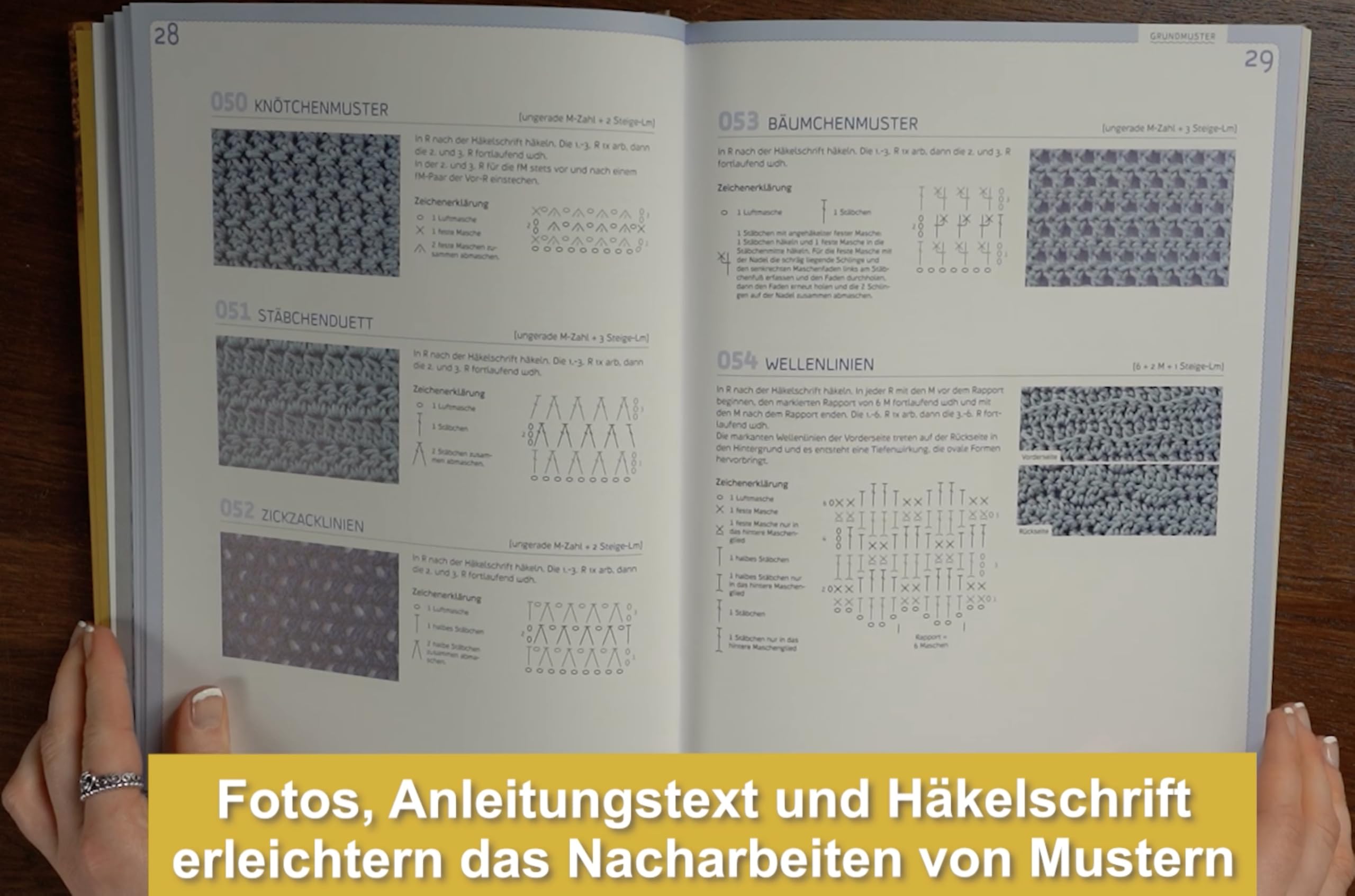 Häkelmuster. Die Sammlung: 400 Muster: Grundmuster, Muschelmuster, Noppenmuster, Reliefmuster, Wellen- und Zickzackmuster, Granny Squares u.v.m. (Standardwerk)