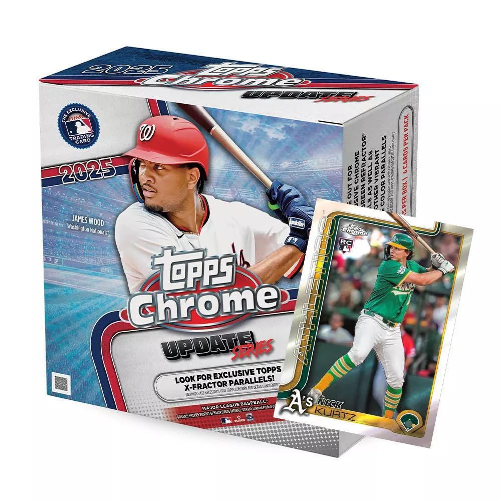 Amazon.com: Topps 2025 MLB Chrome Updates Baseball Trading Card