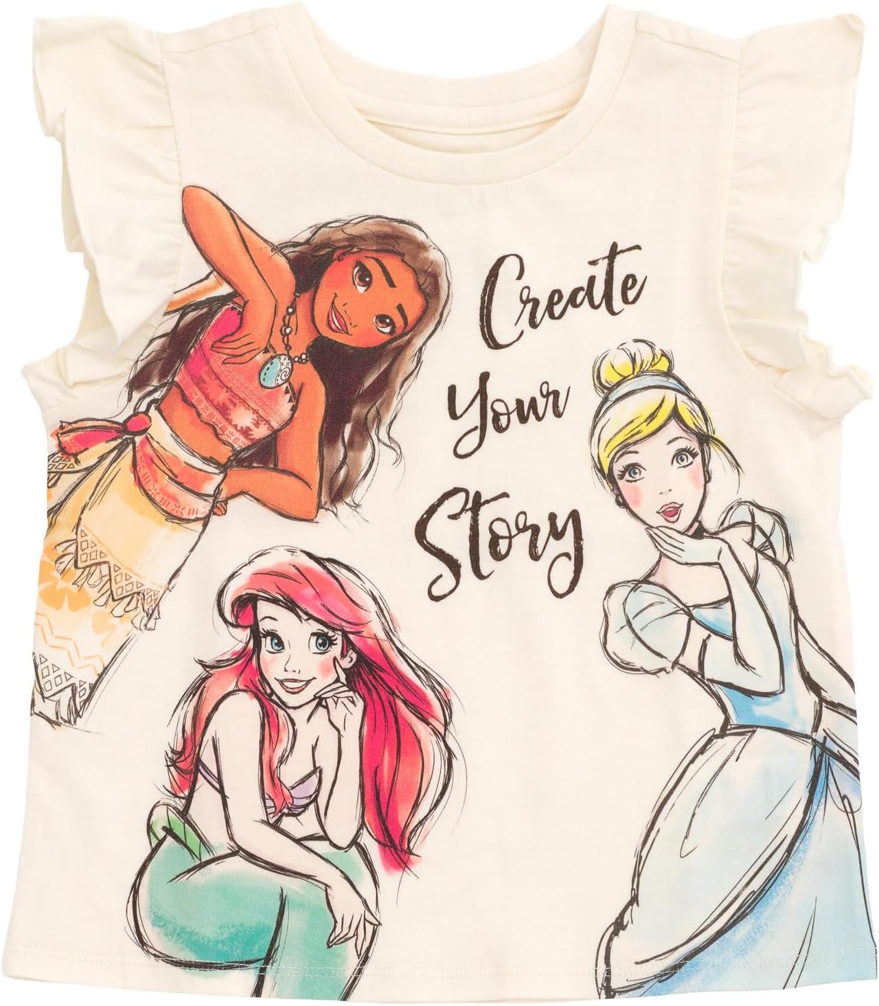 Disney Girls Tank Top and Satin Skirt Toddler to Big Kid Sizes (2T - 14-16)