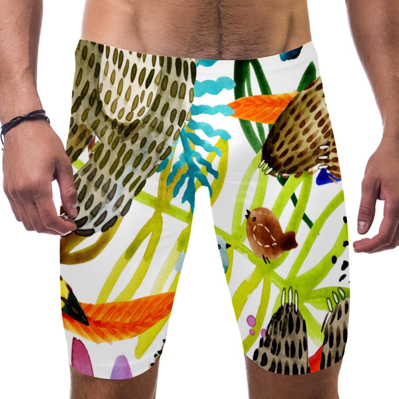 Pantalones cortos de natación para hombre Sloth, shorts multicolor de secado rápido talla M 7