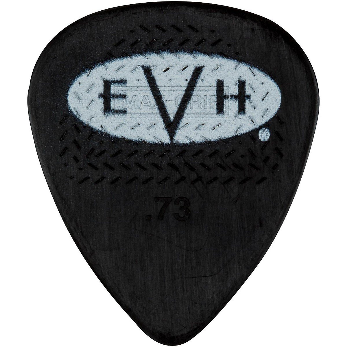 EVH® »SIGNATURE PICKS 0.73 BLACK/WHITE« Plettri per chitarra - 6 Pezzi - 0.73mm - Colore: Nero